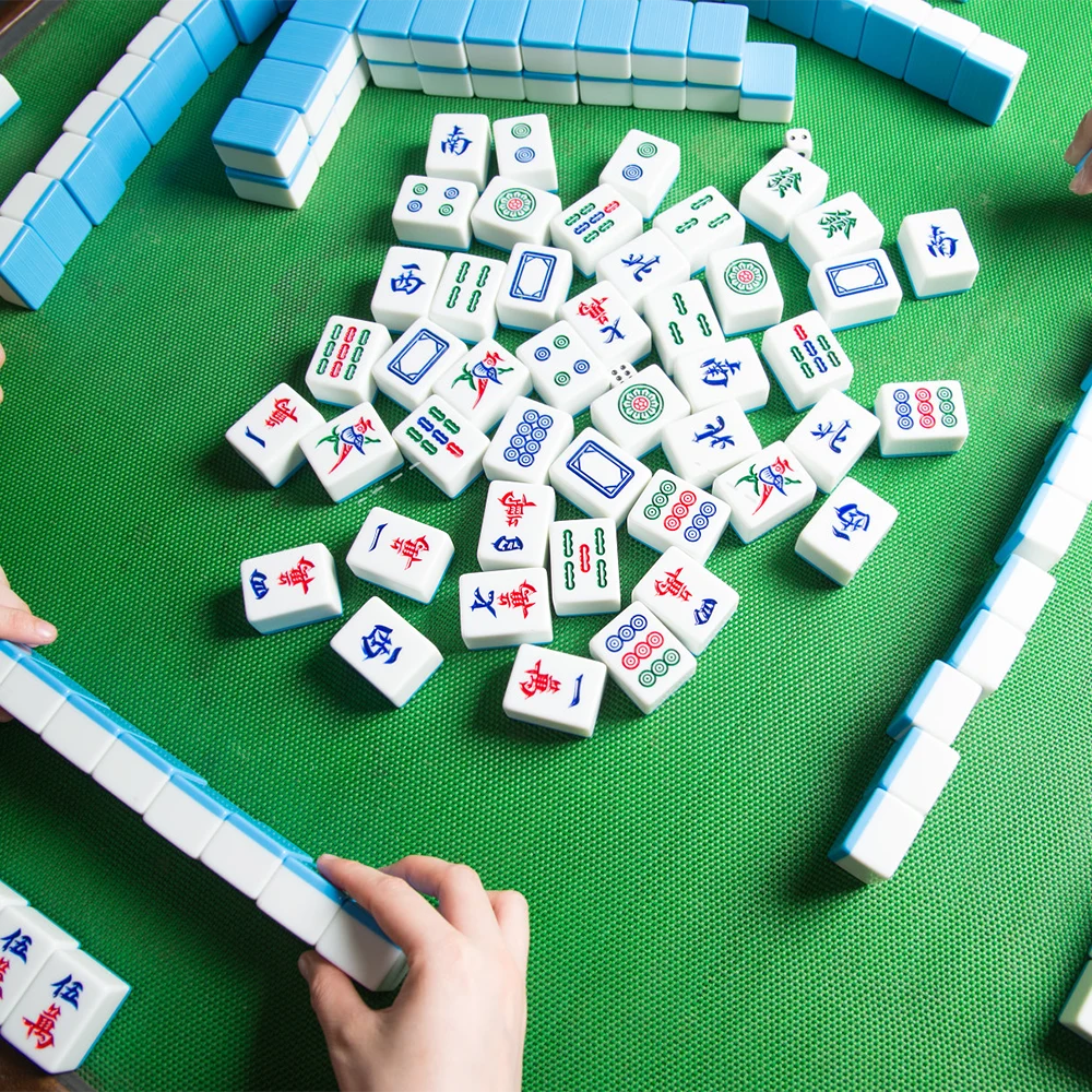 Mahjong-Spielablauf.