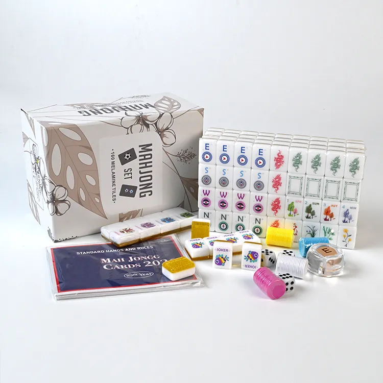 Minimales Blumen-Mahjong-Set